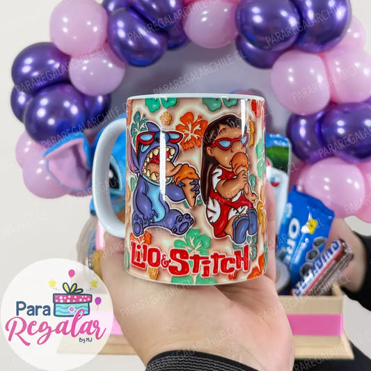 Bandeja con Peluche & Tazón de Stitch