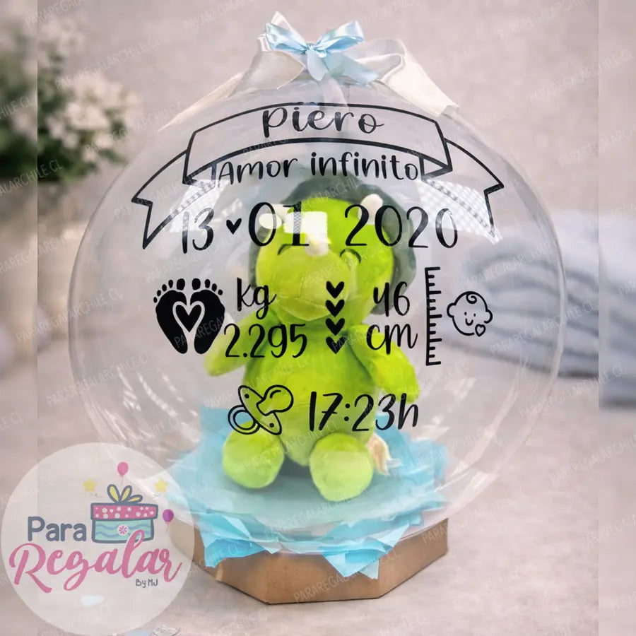 Globo Sorpresa con Información del Recién Nacido