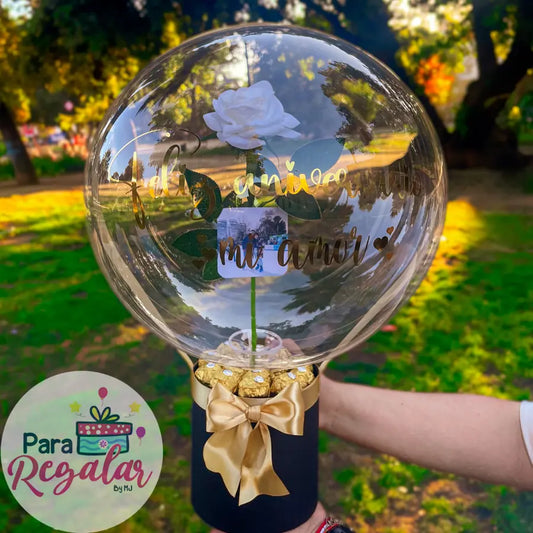 Globo Personalizado Rosa y Foto