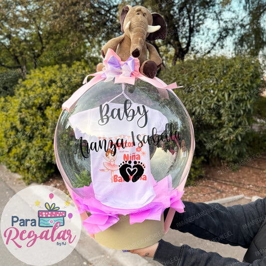 Globo y Body para Bebé Personalizado