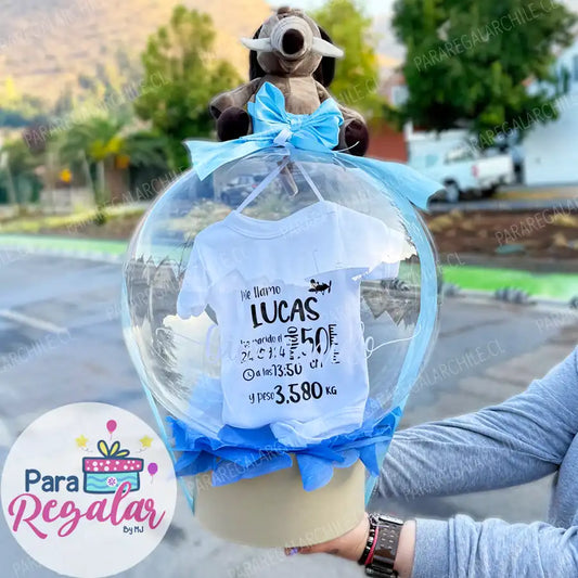 Regalo con Body Personalizado para Recién Nacido