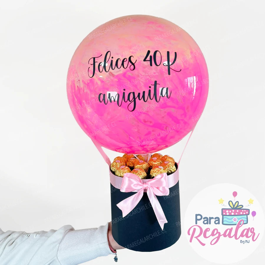 Globo Personalizado y Bombones Ferrero