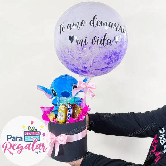Regalo Stitch + Globo Personalizado