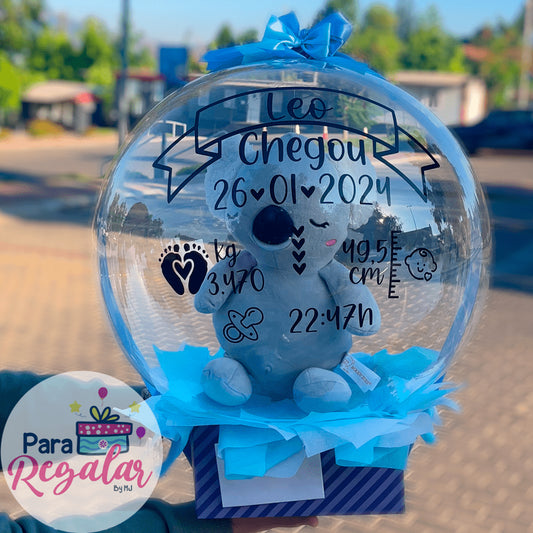 Globo Sorpresa con Información del Recién Nacido